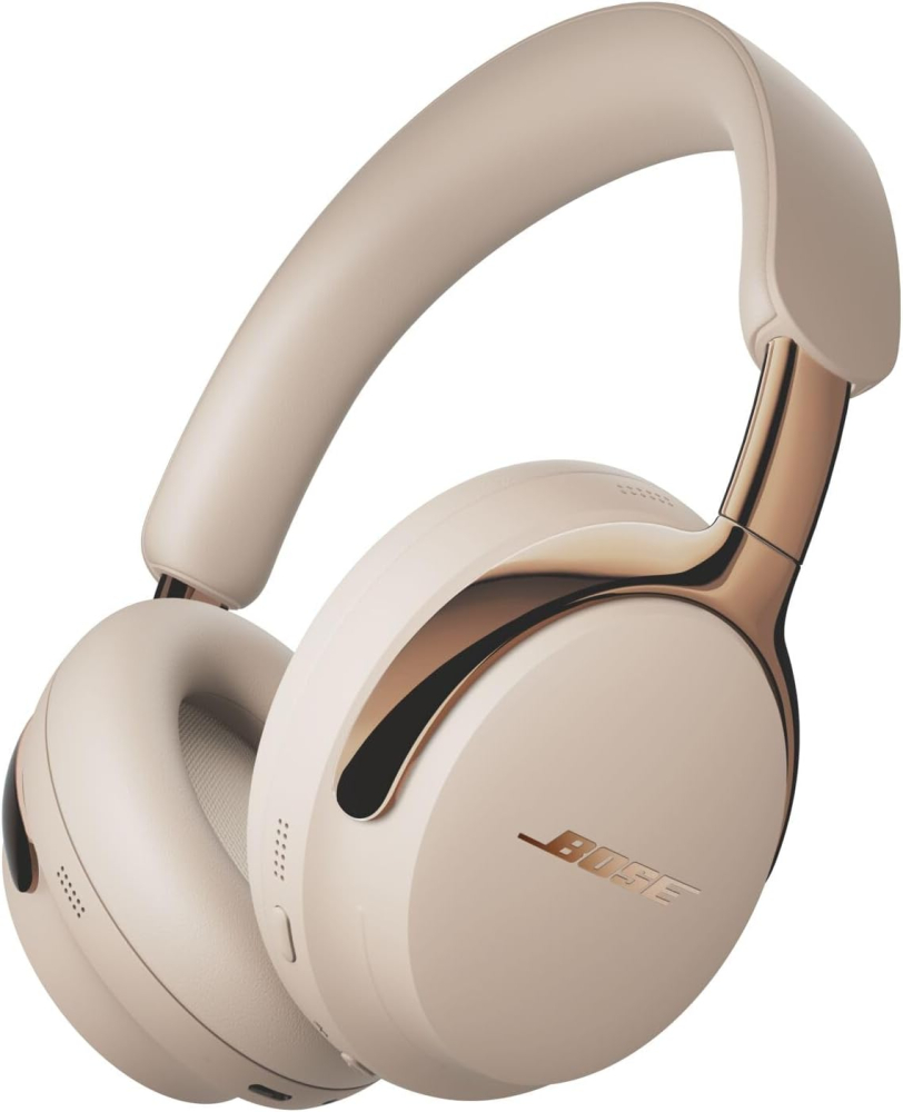 Bose New QuietComfort Ultra Bluetooth Headphones (2nd Gen), Wireless Headphones with Spatial Audio, Over Ear Noise Cancelling with Mic, Up to 30 Hours of Play time, Driftwood Sand - Limited Edition