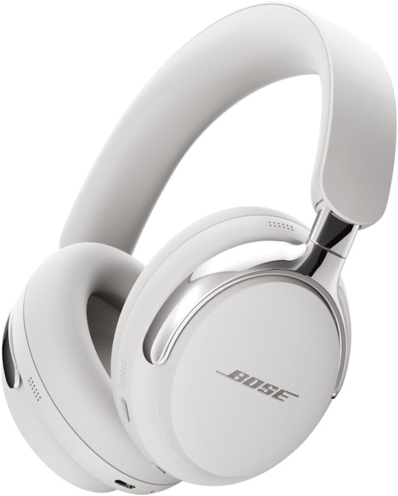 Bose New QuietComfort Ultra Bluetooth Headphones (2nd Gen), Wireless Headphones with Spatial Audio, Over Ear Noise Cancelling with Mic, Up to 30 Hours of Play time, White Smoke