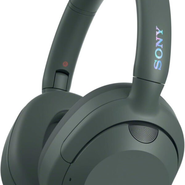 Sony ULT WEAR - Wireless Noise Cancelling Headphones, ULT POWER SOUND, Ultimate Deep Bass, Same Processor as WH-1000XM5, Clear Calls, 30hr Battery, IOS & Android - Forest Gray
