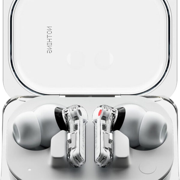 Nothing Ear (a) wireless ear buds with Active Noise Cancelling, Bass Enhance Algorithm and up to 42.5 hours of listening time - White