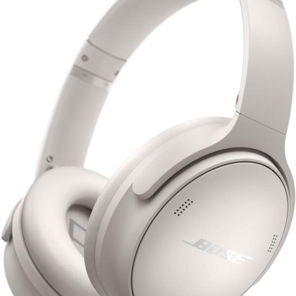 Bose QuietComfort Wireless Noise Cancelling Headphones, Bluetooth Over Ear Headphones with Up To 24 Hours of Battery Life, White Smoke