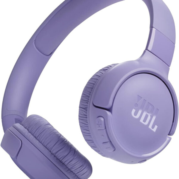 JBL Tune 520 BT Wireless On-Ear Headphones with JBL Pure Bass Sound, Bluetooth 5.3, Hands-Free Calls and 57-Hour Battery Life, Purple