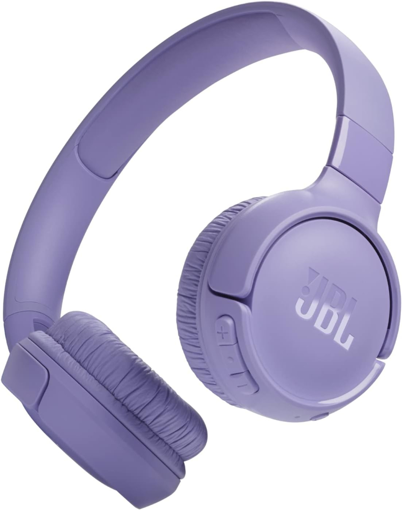 JBL Tune 520 BT Wireless On-Ear Headphones with JBL Pure Bass Sound, Bluetooth 5.3, Hands-Free Calls and 57-Hour Battery Life, Purple