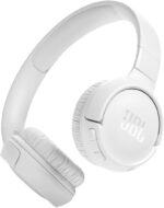 JBL Tune 520 BT Wireless On-Ear Headphones with JBL Pure Bass Sound, Bluetooth 5.3, Hands-Free Calls and 57-Hour Battery Life, White