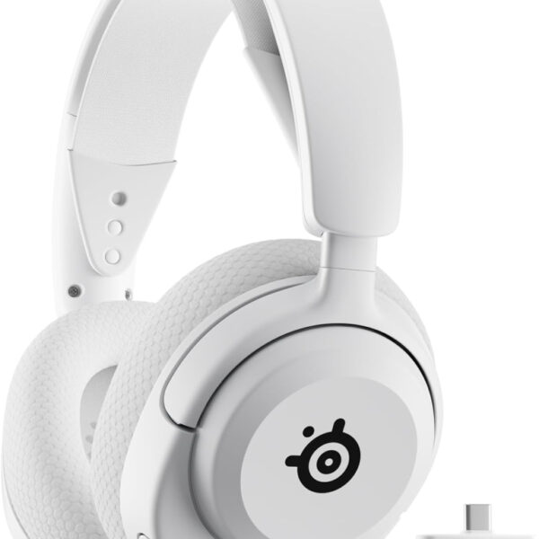 SteelSeries Arctis Nova 5 Wireless - Wireless Gaming Headset for PC - Compatible with PC, PS5, Switch & more - Mobile App Control - 60 HR Battery with Fast Charge - 2.4GHz/Bluetooth - White