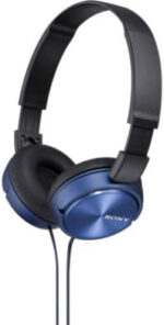 Sony MDR-ZX310 On-Ear Overhead Wired Headphones, Swivel Fold, 3.5mm Headphone Jack - Metallic Blue - Image 2