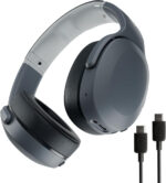Skullcandy Crusher Evo Wireless Bluetooth Headphones with Multi-Sensory Bass and Charging Cable, Noise Isolating Over-Ear Fit, Up to 40 Hours Battery, Microphone for iPhone Android - True Black - Image 3