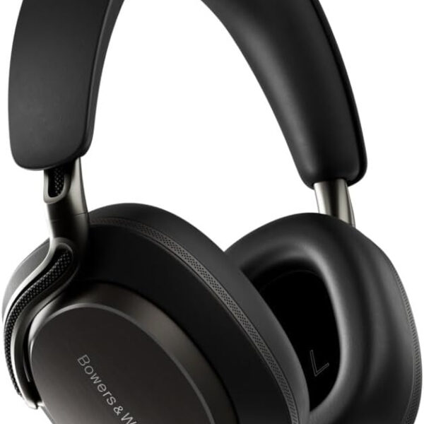 Bowers & Wilkins Px8 S2 Noise Cancelling Wireless Headphones with Bluetooth Audio, & Quick Charge, 30 Hours of High-Resolution Playback and Built-In Microphone – Onyx Black