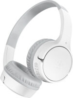 Belkin SoundForm Mini Kids Wireless Headphones with Built-In Microphone, 30H of Playback Time, & Fun Stickers - Over-Ear Headsets for Online Learning, School, Travel, iPhone, iPad, Galaxy - Blue - Image 3