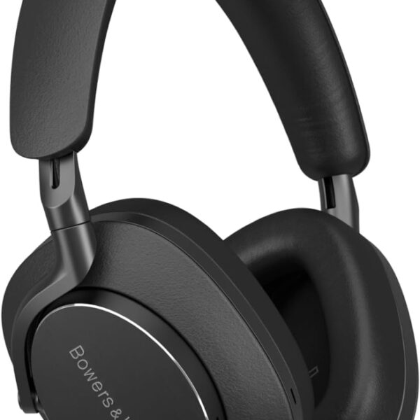 Bowers & Wilkins Px8 Flagship Noise Cancelling Wireless Over-Ear Headphones with Bluetooth 5.0 & Quick Charge, 30 Hours of High-Resolution Playback and Built-In Microphone - Black