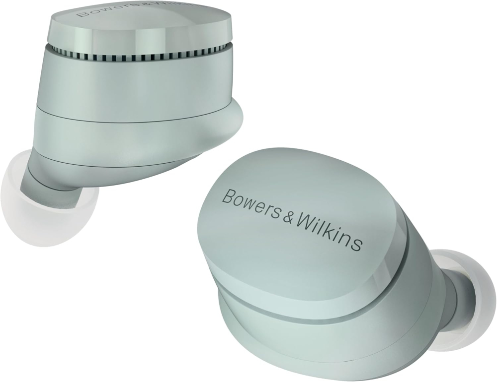 Bowers & Wilkins Pi6 True Wireless Noise Cancelling Earbuds with Bluetooth aptX, 24-bit Wireless Connection, and 6 Built-in Microphones – Forest Green