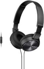 Sony MDR-ZX310AP On-Ear Overhead Wired Headphones with Microphone, Swivel Fold, 3.5mm Headphone Jack - Metallic White - Image 4