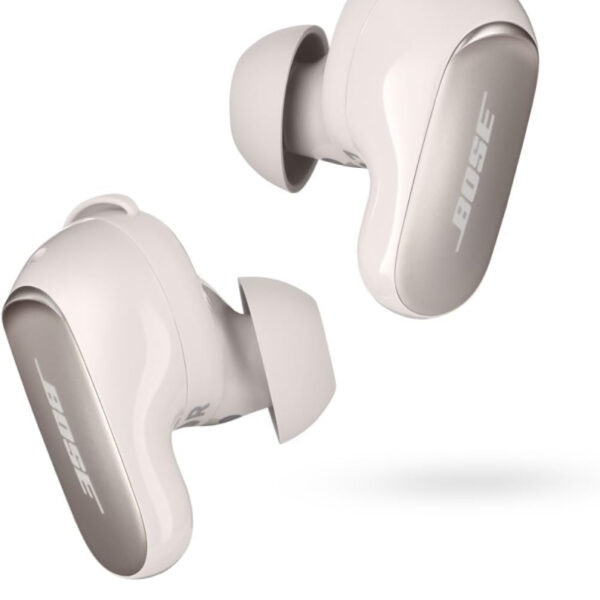 Bose QuietComfort Ultra Wireless Noise Cancelling In-Ear Earbuds, Bluetooth Noise Cancelling Earbuds with Spatial Audio and World-Class Noise Cancellation, White Smoke