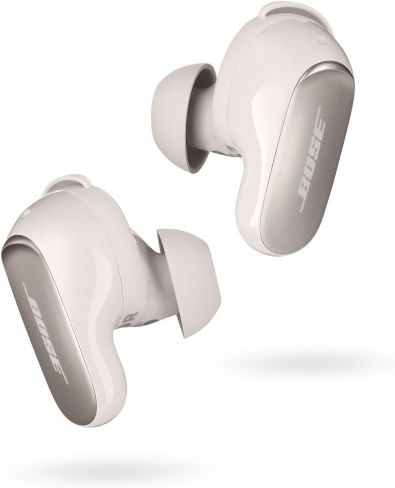 Bose QuietComfort Ultra Wireless Noise Cancelling In-Ear Earbuds, Bluetooth Noise Cancelling Earbuds with Spatial Audio and World-Class Noise Cancellation, White Smoke