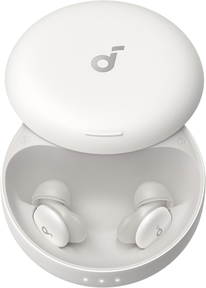 soundcore Sleep A30 by Anker, Ultra‑Comfortable Earbuds for Side Sleepers, Dedicated App, Sleep Monitoring, Soothing Sound Masking Technology for All‑Night Rest (White)