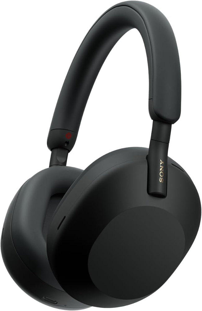 Sony WH-1000XM5 Hard Case Premium Noise Cancelling Wireless Over-Ear Headphones, Bluetooth, Clear Call Quality, Hi-Res Audio, Up to 30hr Battery Life, Includes Hard Case, iOS & Android - Black