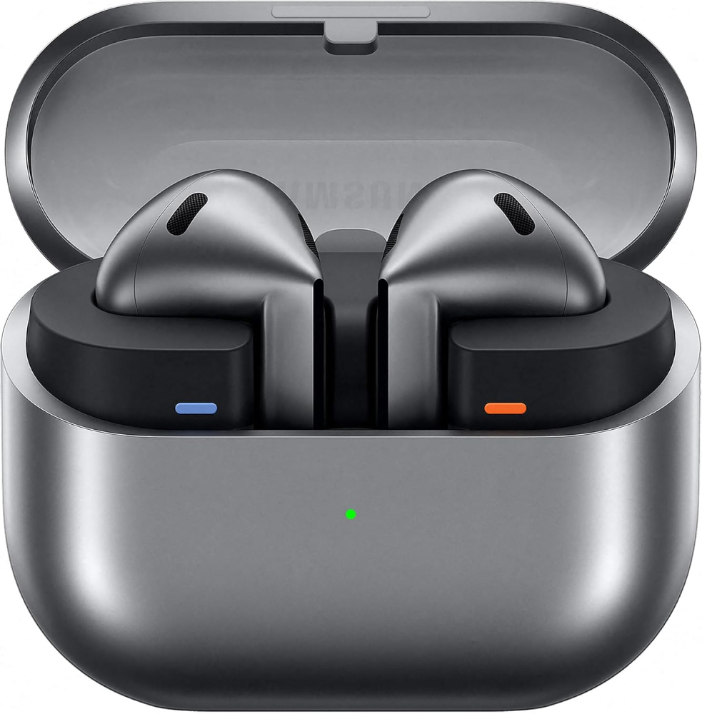 Samsung Galaxy Buds3 with Galaxy AI, Wireless Earbuds, Noise Cancelling, Bluetooth, 360 Audio, Silver, 2 Year Extended Warranty (UK Version)