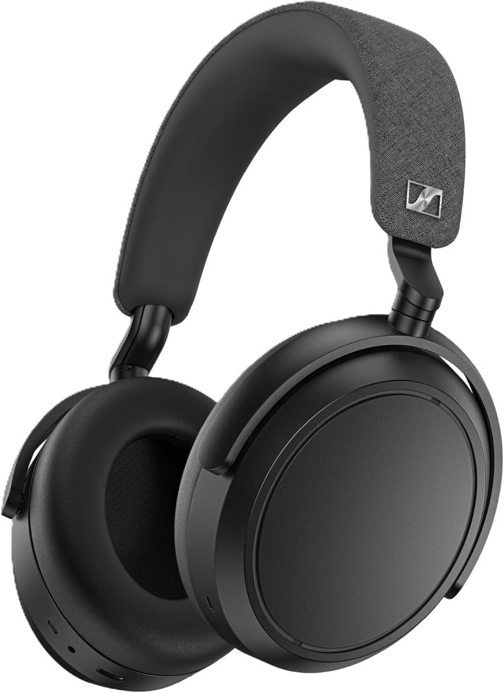 Sennheiser MOMENTUM 4 Wireless Noise Cancelling Headphones - Bluetooth Headset for Crystal-Clear Calls with Adaptive Noise Cancellation, Over-Ear Headphones, Up To 60HR Playtime, Folding Design, Black