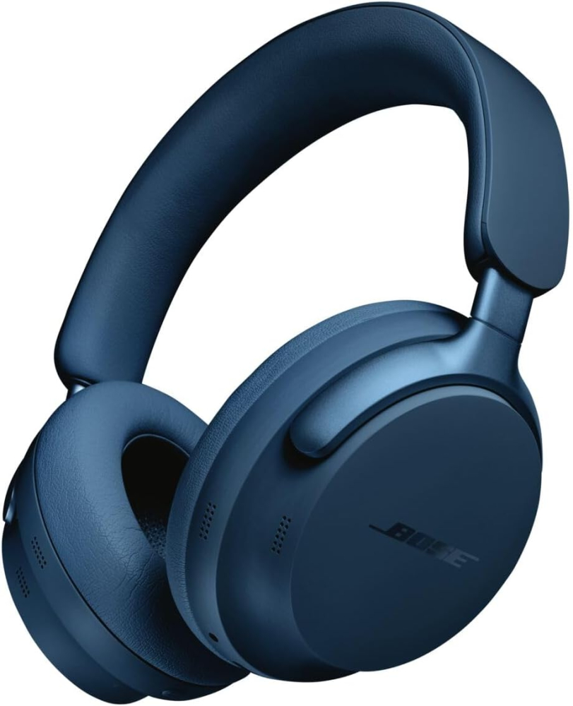 Bose QuietComfort Ultra Bluetooth Wireless Noise Cancelling Headphones for music with Spatial Audio, Over-the-Ear Headphones with Mic, Up to 24 Hours of Battery Life, Lunar Blue - Limited Edition