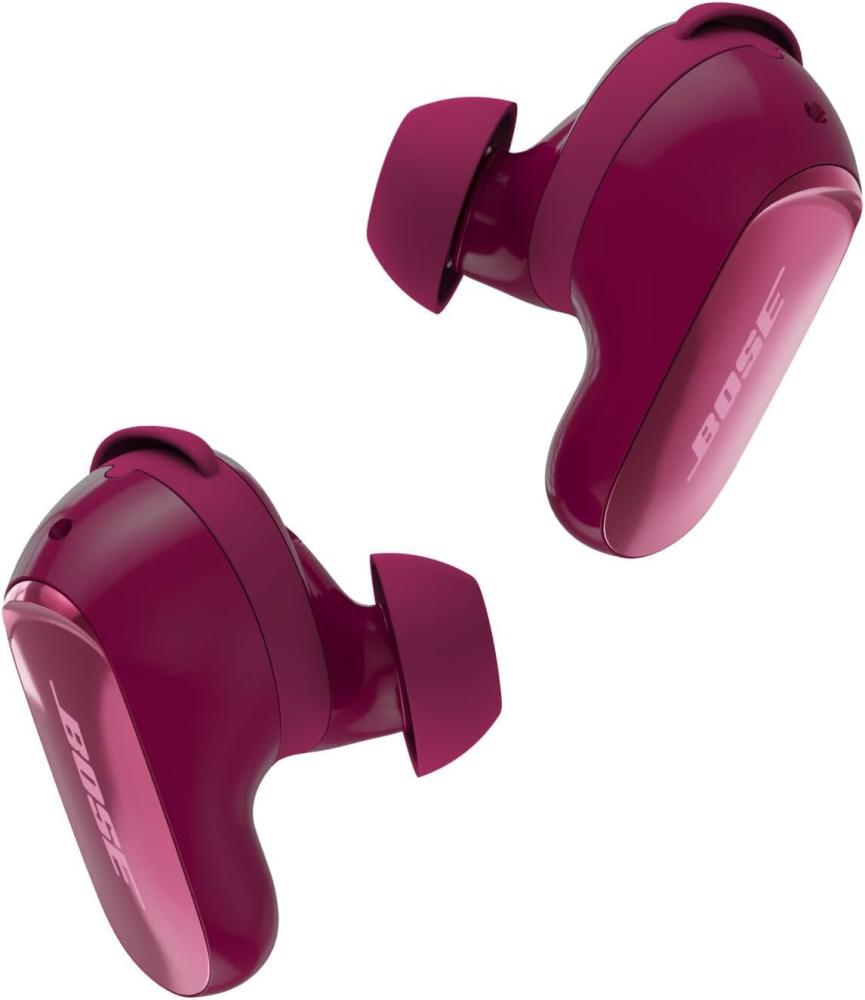 Bose New QuietComfort Ultra Bluetooth Earbuds (2nd Gen), Wireless Noise Cancelling earbuds, Up to 6 hours battery, IPX4 Rating, Immersive Audio, Deep Bass, Deep Plum - Limited Edition