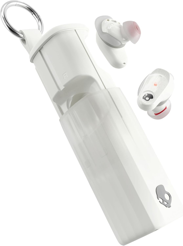 Skullcandy Method 360 ANC Wireless Earbuds, Sound by Bose, Bluetooth Headphones, Premium Noise Cancelling, Up to 40 Hrs Battery, Sweat and Water Resistant, Microphone for iPhone Android - Bone