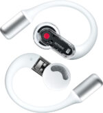 Nothing Ear (open) wireless open headphones with Dual mics and AI Clear Voice, Open Sound Technology, IP54 water resistant, 30 hours of playback and Advanced EQ - White