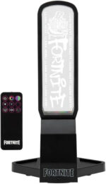 Paladone Fortnite 3-in-1 Headphone Stand and Tech Charging Station with Console Controller Cradle and 2 USB-C Ports, RGB Colour Changing Light Panel, Officially Licensed Gift for Gamers - Image 2