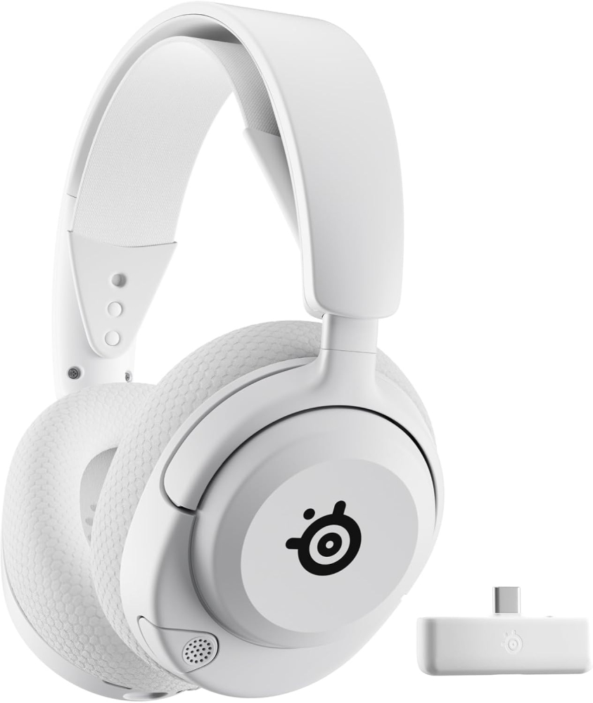 SteelSeries Arctis Nova 5X Wireless - Xbox Headset - Gaming Headset - Mobile App Control - 60 HR Battery with Fast Charge - Compatible with Xbox PC, Switch & More - Mixable 2.4GHz/Bluetooth - White