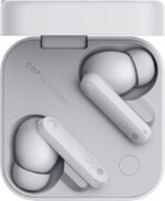 CMF by Nothing Buds Pro 2 Wirelesss earphones with HiFi sound, 50 dB Smart Active Noise Cancellation, 6 HD mics and Spatial Audio, 2025 - Light Grey