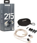 Shure SE215 PRO Wired Earbuds - Professional Sound Isolating Earphones, Clear Sound & Deep Bass, Single Dynamic MicroDriver, Secure Fit In Ear Monitor, plus Carrying Case & Fit Kit - Clear (SE215-CL) - Image 2