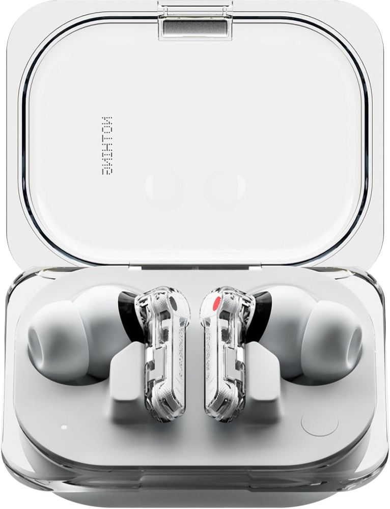 Nothing Ear (a) wireless ear buds with Active Noise Cancelling, Bass Enhance Algorithm and up to 42.5 hours of listening time - White
