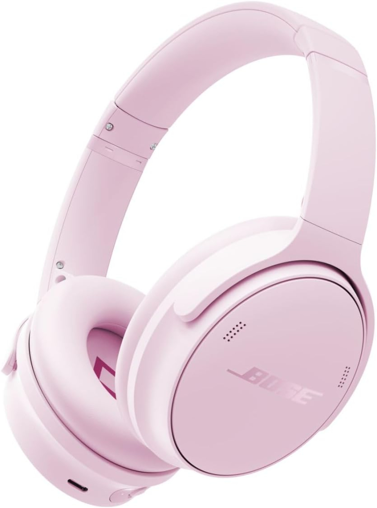 Bose QuietComfort Wireless Noise Cancelling Headphones, Bluetooth Over Ear Headphones with Up To 24 Hours of Battery Life, Petal Pink - Limited Edition
