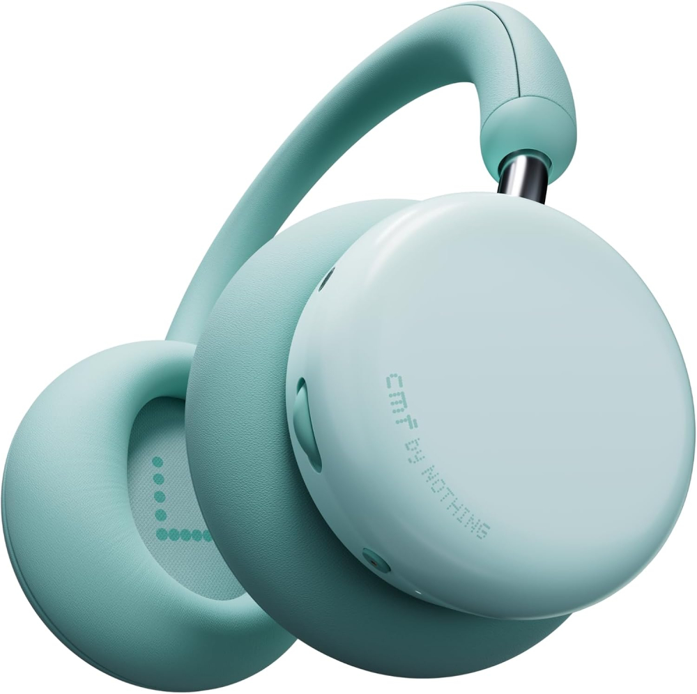 CMF Headphone Pro - Bluetooth Wireless Over Ear Headphones, Up to 100 Hours of Battery Life, Active Noise Cancelling, Hi-Res with LDAC support, Spatial Audio- Light Green