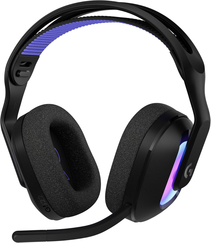 Logitech G G522 LIGHTSPEED Wireless Gaming Headset, Full-Band Mic, Advanced Audio, Tri-Connect (LIGHTSPEED, Bluetooth, USB A to C), LIGHTSYNC RGB, for PC & Nintendo Switch/Switch 2 – Black