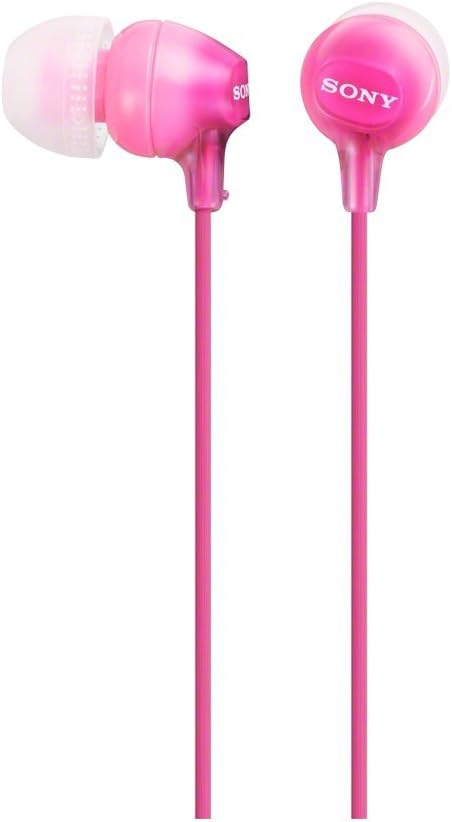 Sony MDR-EX15LP Wired In-Ear Headphones, Pink (without microphone)