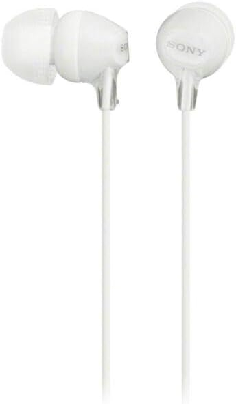 Sony MDR-EX15LPW White Stereo Headphones for MP3, iPod and Walkman