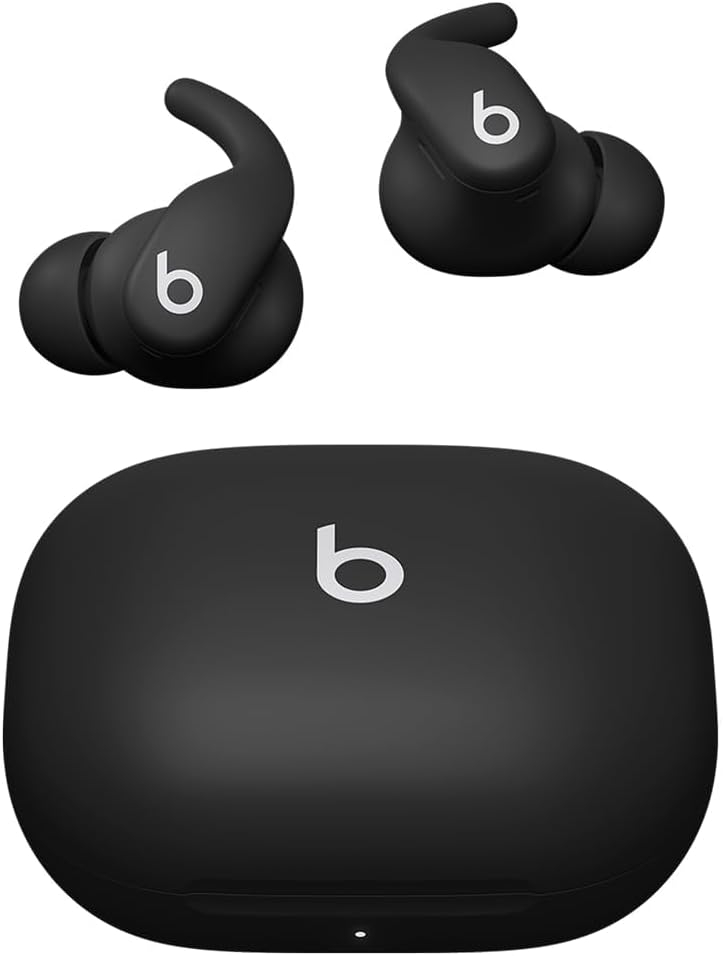 Beats - Powerbeats Fit - Wireless Noise-Cancelling Workout Earbuds with Upgraded Secure Fit Wingtips, IPX4, Up to 30H of Battery Life & Charging case, Compatible with Apple & Android - Jet Black