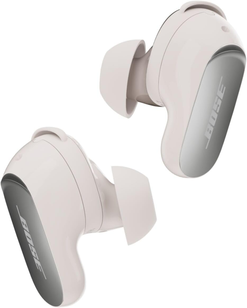 Bose New QuietComfort Ultra Bluetooth Earbuds (2nd Gen), Wireless Noise Cancelling earbuds, Up to 6 hours battery, IPX4 Rating, Immersive Audio, Deep Bass, White Smoke