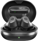 SteelSeries Arctis GameBuds for PS5 - Wireless Gaming Earbuds - 2.4GHz + BT 5.3 - ANC/Transparency - IP55 Water Resistant - 40H Battery - Wireless Charging - PS5, PC, Switch 2, Mobile - Black - Image 2