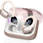 Wireless Earbuds, 75H Bluetooth 5.4 Headphones Sport with 4 ENC Noise Cancelling Mic, HiFi Stereo Wireless Earphones with Earhooks, IP7 Waterproof Ear Buds for Sport/Running/Gym, Dark Green - Image 5