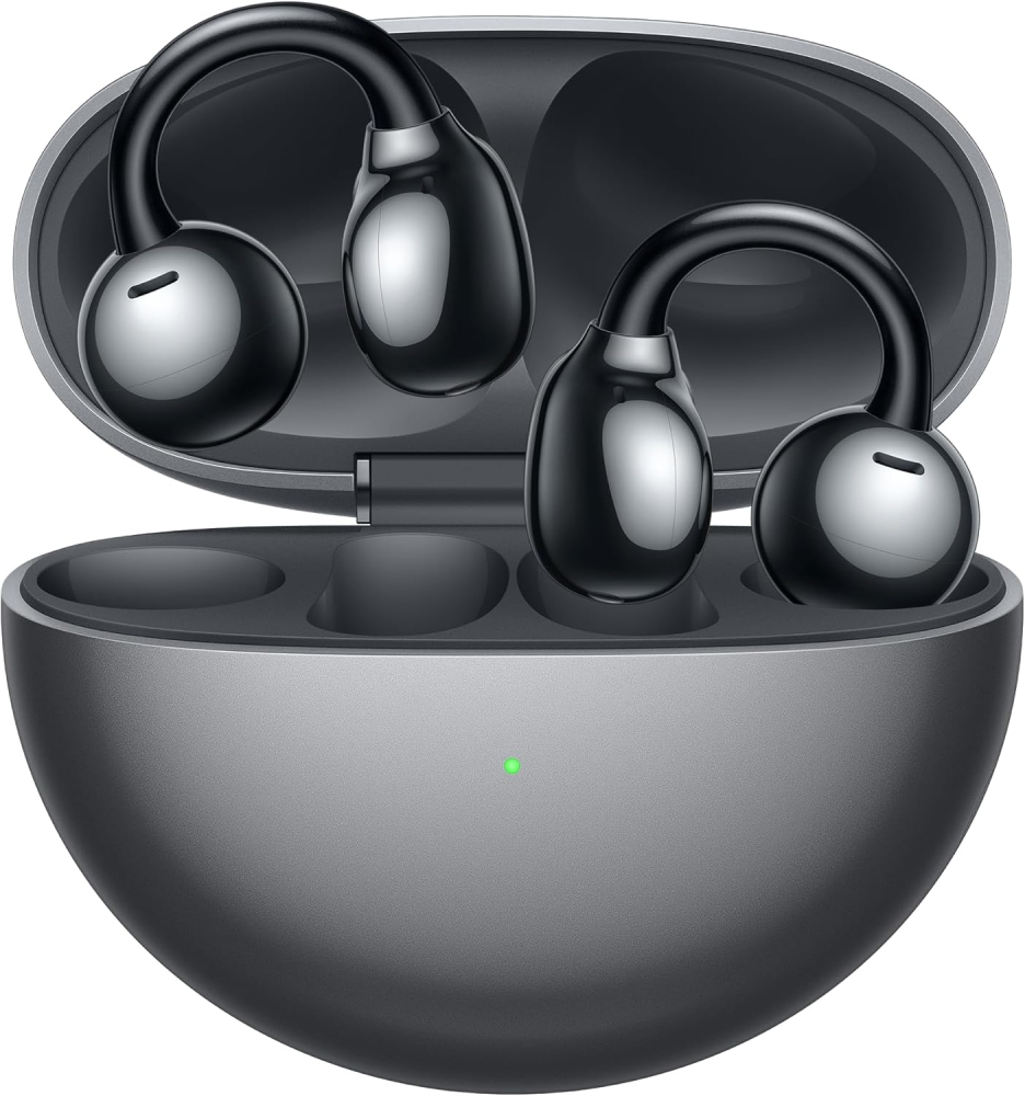 HUAWEI FreeClip Wireless Earbuds，Open Ear Bluetooth Earphones，Long Lasting Battery ，Subversive Open-ear，AI Crystal Clear Sound, Compatible with Android/iOS/Window,IP54 Dust and Water Resistance, Black