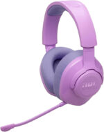 JBL Quantum 360 Wireless Over-Ear Gaming Headphones with 2.4GHz/Bluetooth Dual Wireless Connection, 22H Battery, Multiplatform Compatible, Detachable Mic with Mute Option, in White - Image 2