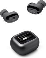 JBL Live Beam 3, Wireless Earbud Headphones with Bluetooth, 48h Battery Life, True Adaptive Noise Cancelling and High-Resolution JBL Signature Sound, IP55 Waterproof, Closed-Back Stick Design, Black - Image 2