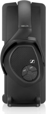 Sennheiser RS 175 RF Wireless Headphones For TV System with Bass Boost and Surround Sound Modes, Compact and Ergonomic, Over Ear Headphones for TV Listening, Gaming, Black - Image 2