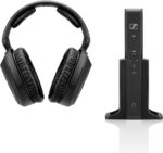 Sennheiser RS 175 RF Wireless Headphones For TV System with Bass Boost and Surround Sound Modes, Compact and Ergonomic, Over Ear Headphones for TV Listening, Gaming, Black - Image 3