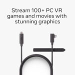 Meta Quest link cable – Works with Meta Quest 3/3S – 16 foot (5 m) – Premium fibre-optic cable – Access PC VR Games – Up to 5 Gbps bandwidth - Image 2