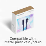 Meta Quest link cable – Works with Meta Quest 3/3S – 16 foot (5 m) – Premium fibre-optic cable – Access PC VR Games – Up to 5 Gbps bandwidth - Image 4