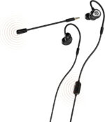 SteelSeries Tusq - In-Ear Mobile Gaming Headset – Dual Microphone With Detachable Boom Mic – Ergonomic Suspension Design Earphones – For Mobile