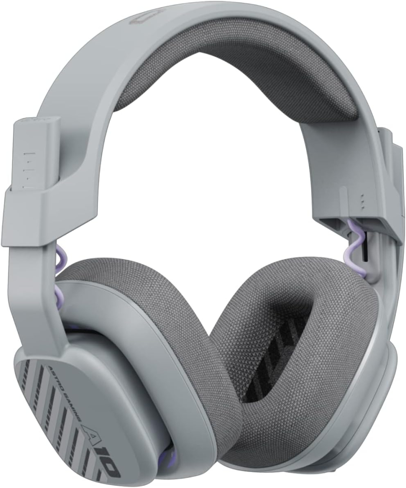 ASTRO A10 Gaming Headset Gen 2 Wired Headset, Over-ear Gaming Headphones, Lightweight, Flip-to-mute microphone, 32 mm drivers, For Xbox Series X|S, Xbox One, PS5, PS4, Nintendo Switch, PC - Grey