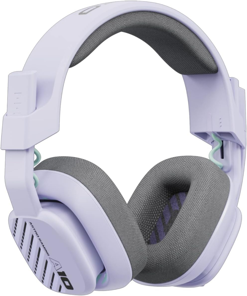 ASTRO A10 Gaming Headset Gen 2 Wired Headset, Over-ear Gaming Headphones, Lightweight, Flip-to-mute microphone, 32 mm drivers, For Xbox Series X|S, Xbox One, PS5, PS4, Nintendo Switch, PC - Lilac